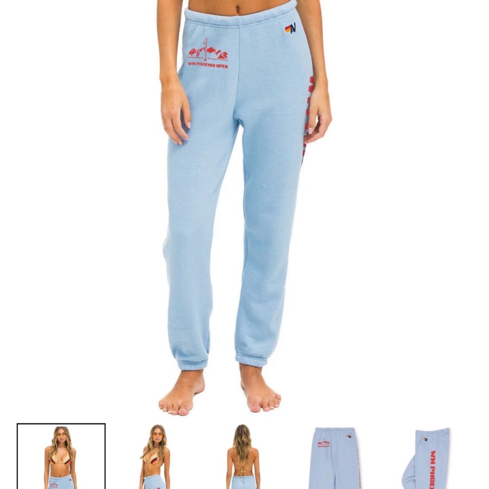 Aviator Nation Blue Sweatpants  Special edition waste management open